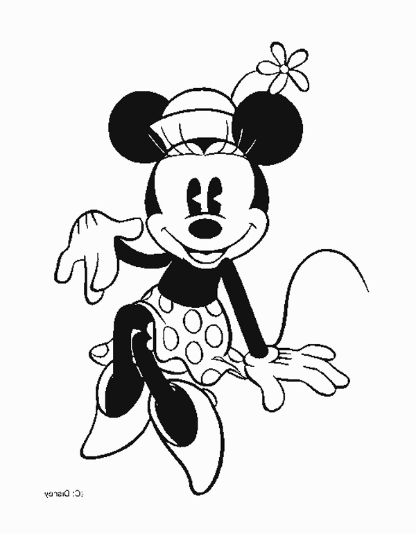 Disney Minnie Mouse Coloring Pages 600x770 Disney Minnie Mouse Coloring Pages