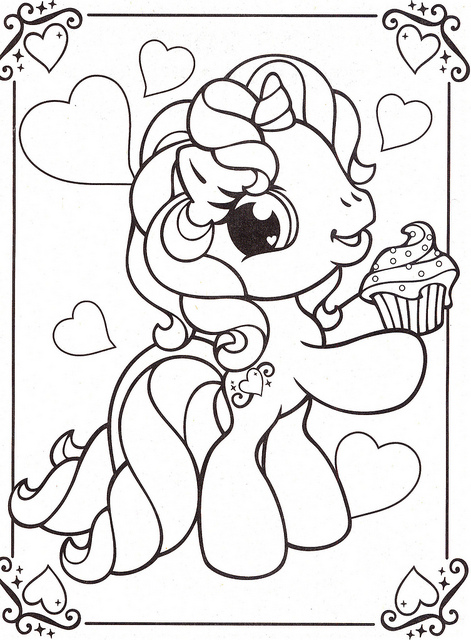 471x640 My Little Pony Valentine Coloring Pages