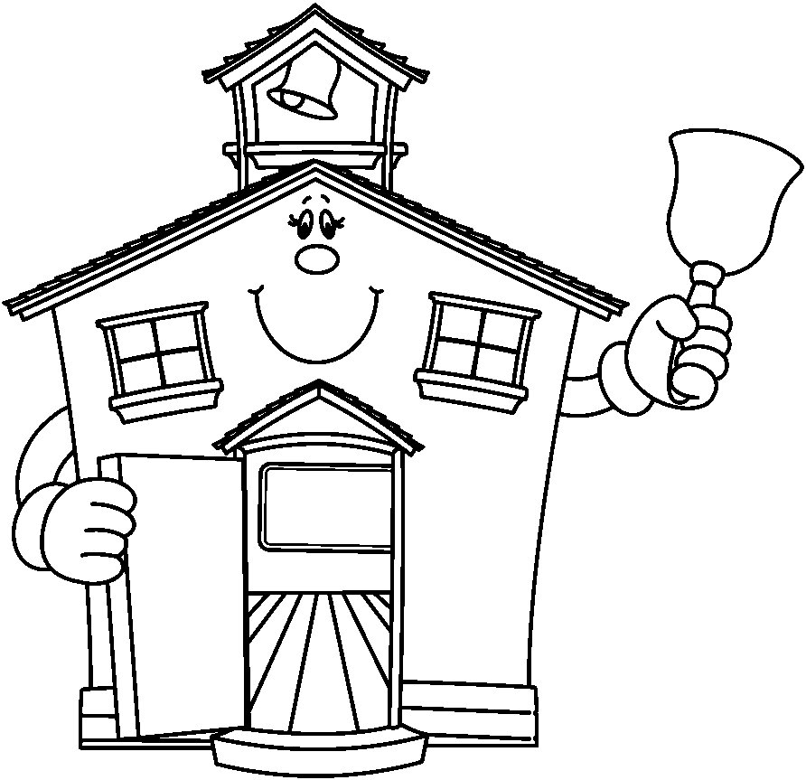 School House Coloring Pages 892x863 School House Coloring Pages