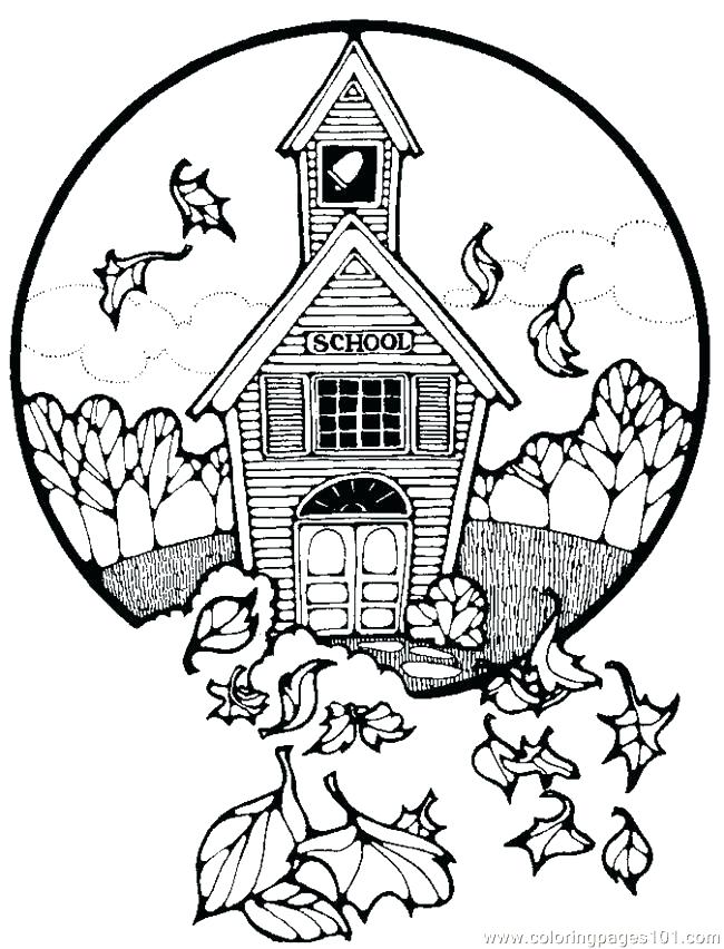 White House Coloring Pages House Coloring Pages School House 650x852 White House Coloring Pages House Coloring Pages School House