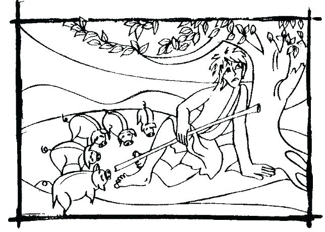 644x460 Prodigal Son Coloring Page Old Testament Coloring Pages New