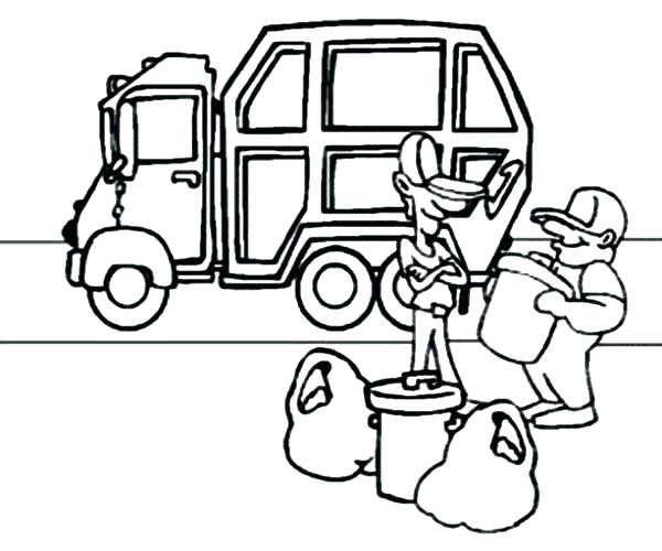 600x500 Old Truck Coloring Pages Coloring Pages Garbage Truck Old Tonka