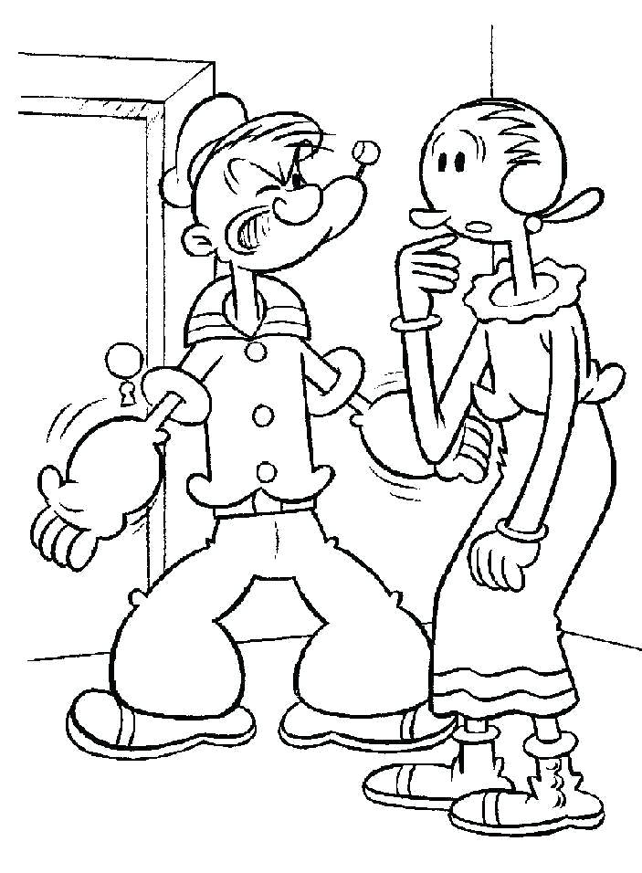 Popeye Coloring Pages Being Sweet To Olive Coloring Page Popeye 703x956 Popeye Coloring Pages Being Sweet To Olive Coloring Page Popeye