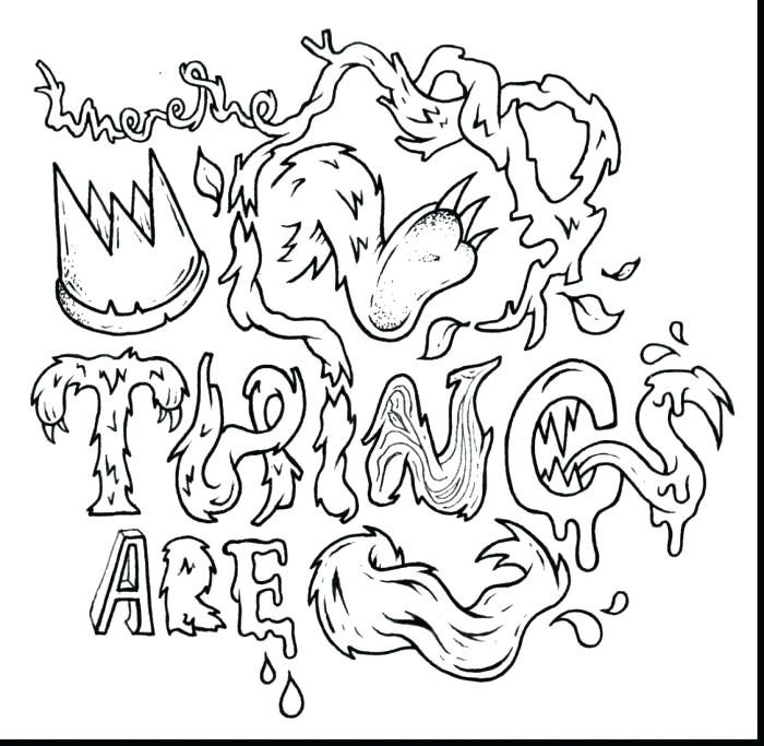 Wild Olive Printables Where The Wild Things Are Coloring Page 700x683 Wild Olive Printables Where The Wild Things Are Coloring Page