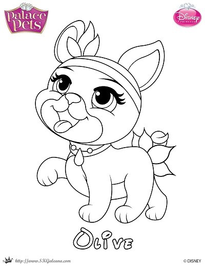 Free Princess Palace Pets Coloring Page Of Olive Skgaleana 400x517 Free Princess Palace Pets Coloring Page Of Olive Skgaleana