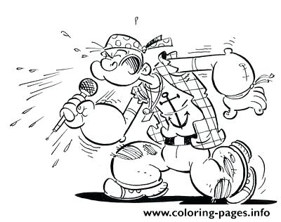 Popeye Coloring Pages As A Rocker Coloring Pages Popeye And Olive 400x316 Popeye Coloring Pages As A Rocker Coloring Pages Popeye And Olive