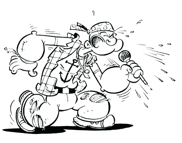 Popeye Coloring Pages Coloring Pages Mule Head Drawing Drawings 700x553 Popeye Coloring Pages Coloring Pages Mule Head Drawing Drawings