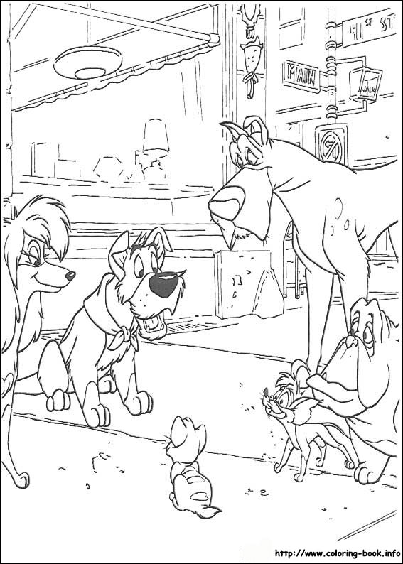 567x794 Oliver And Company Disney Oliver And Company Coloring Pages
