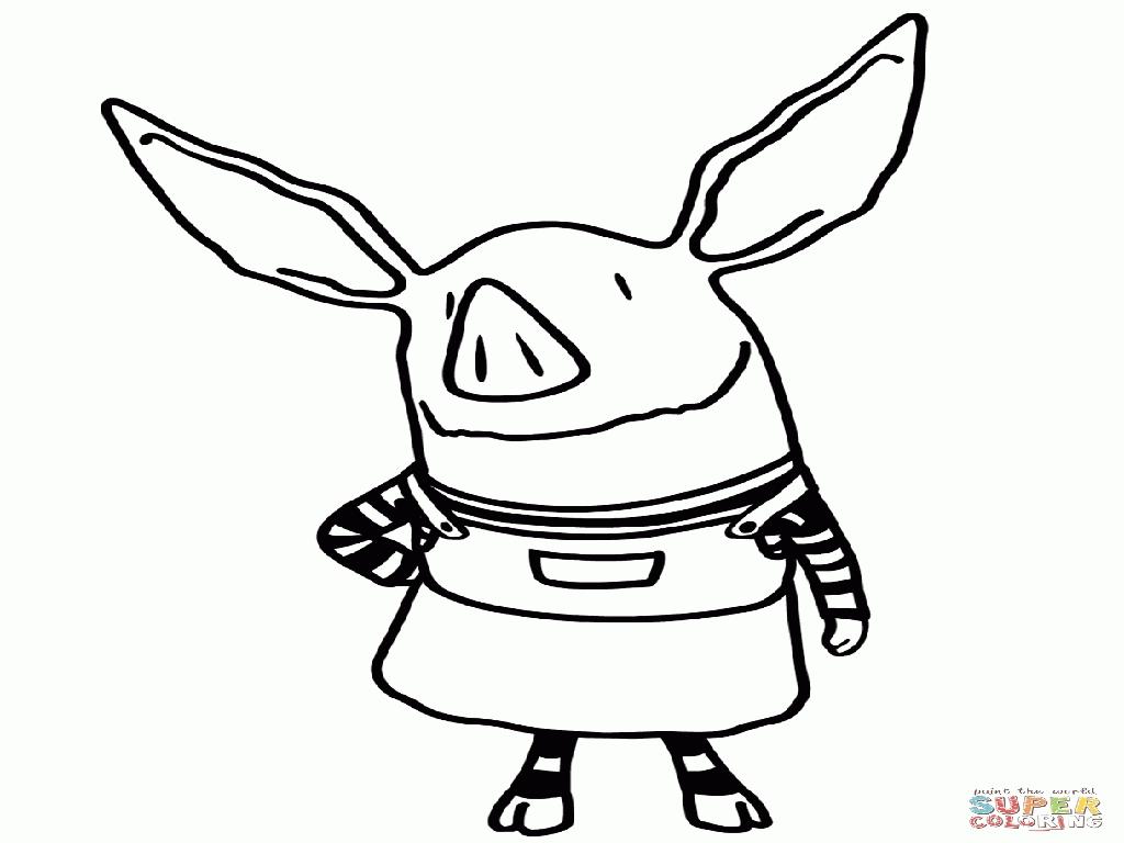 1024x768 Olivia Pig Coloring Pages Free Coloring Page