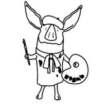 Olivia The Pig Coloring Pages