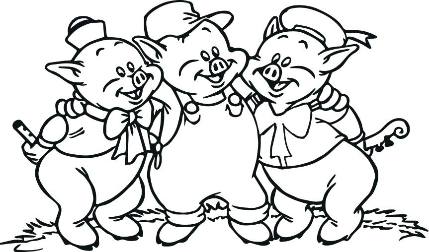 863x508 3 Little Pigs Coloring Page Olivia Coloring Pages 3 Little Pigs
