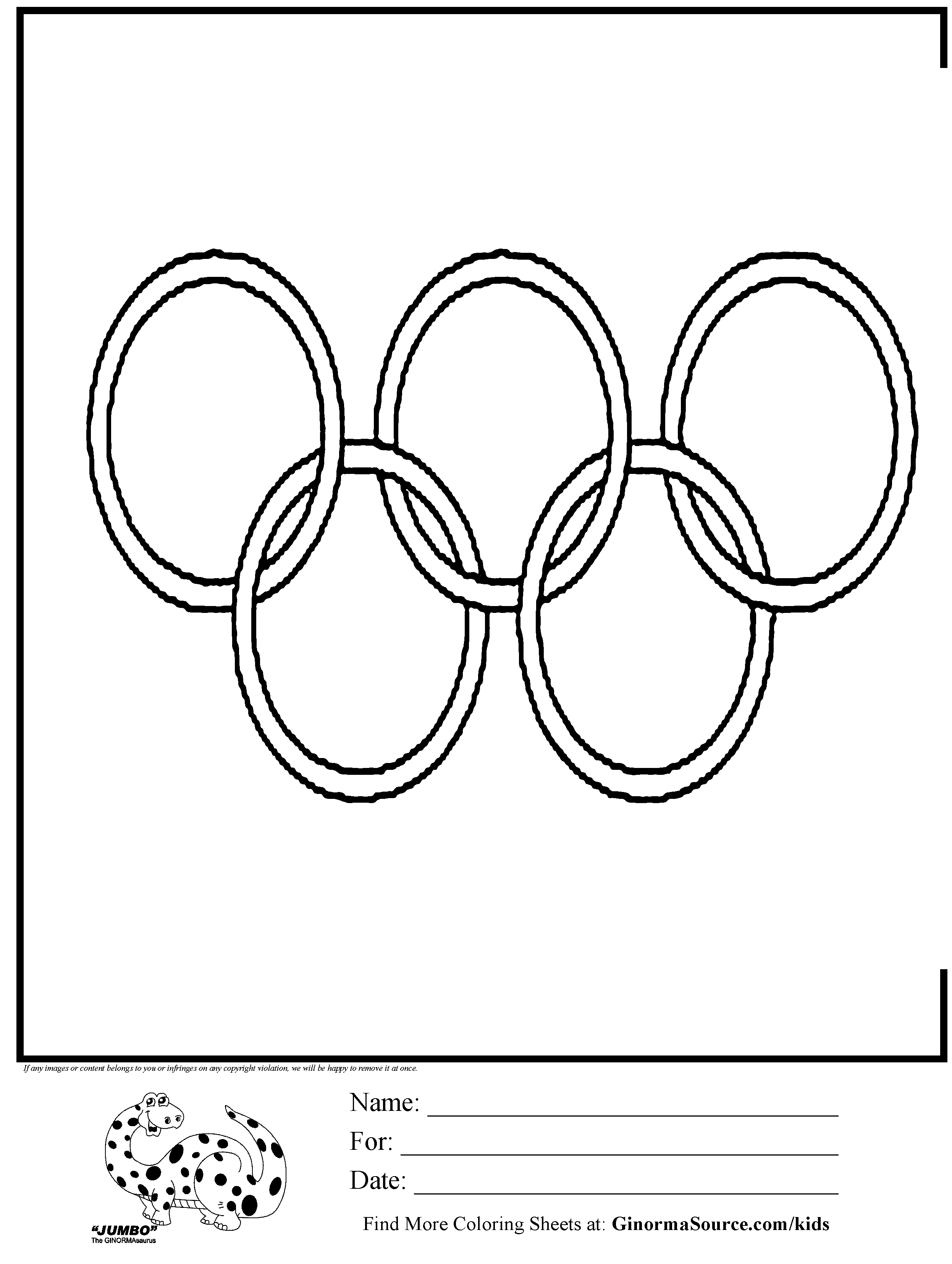 2493x3310 Olympics Ring Coloring With Ordinal Number Directions Color