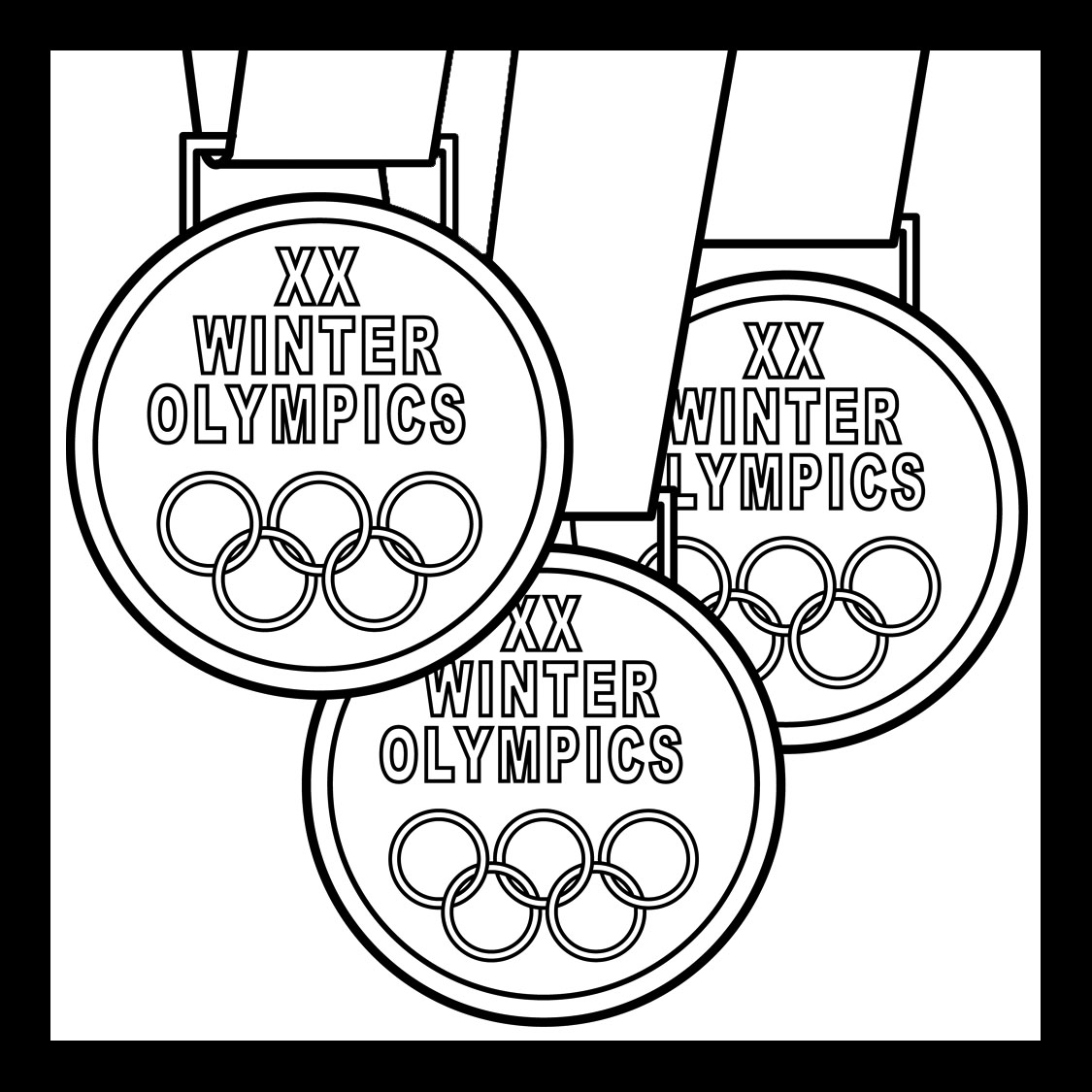 1125x1125 Three Olympic Medals Coloring Pages Gtgt Disney Coloring Pages