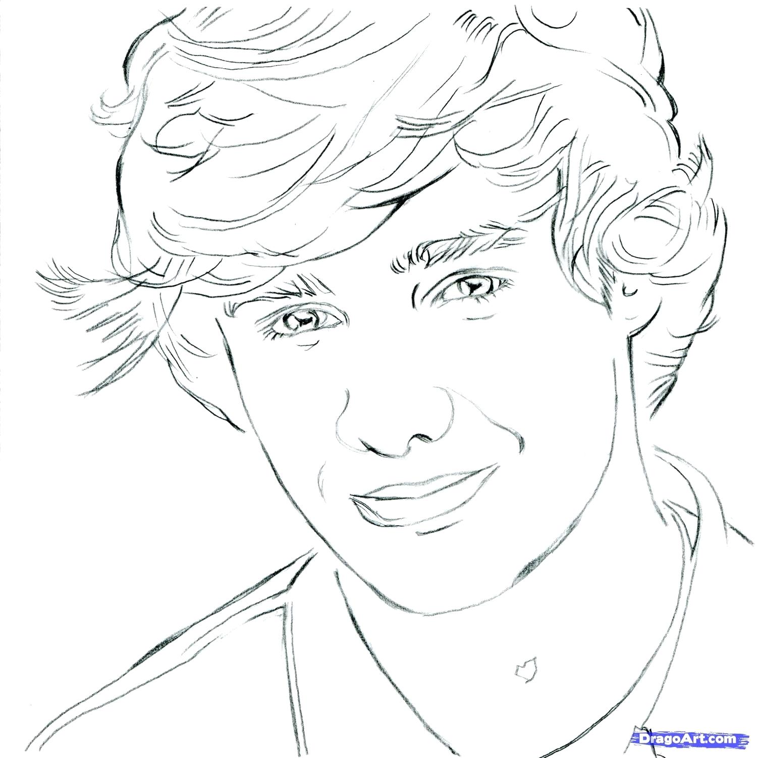 1500x1501 New Printable One Direction Coloring Pages Printable Free Large