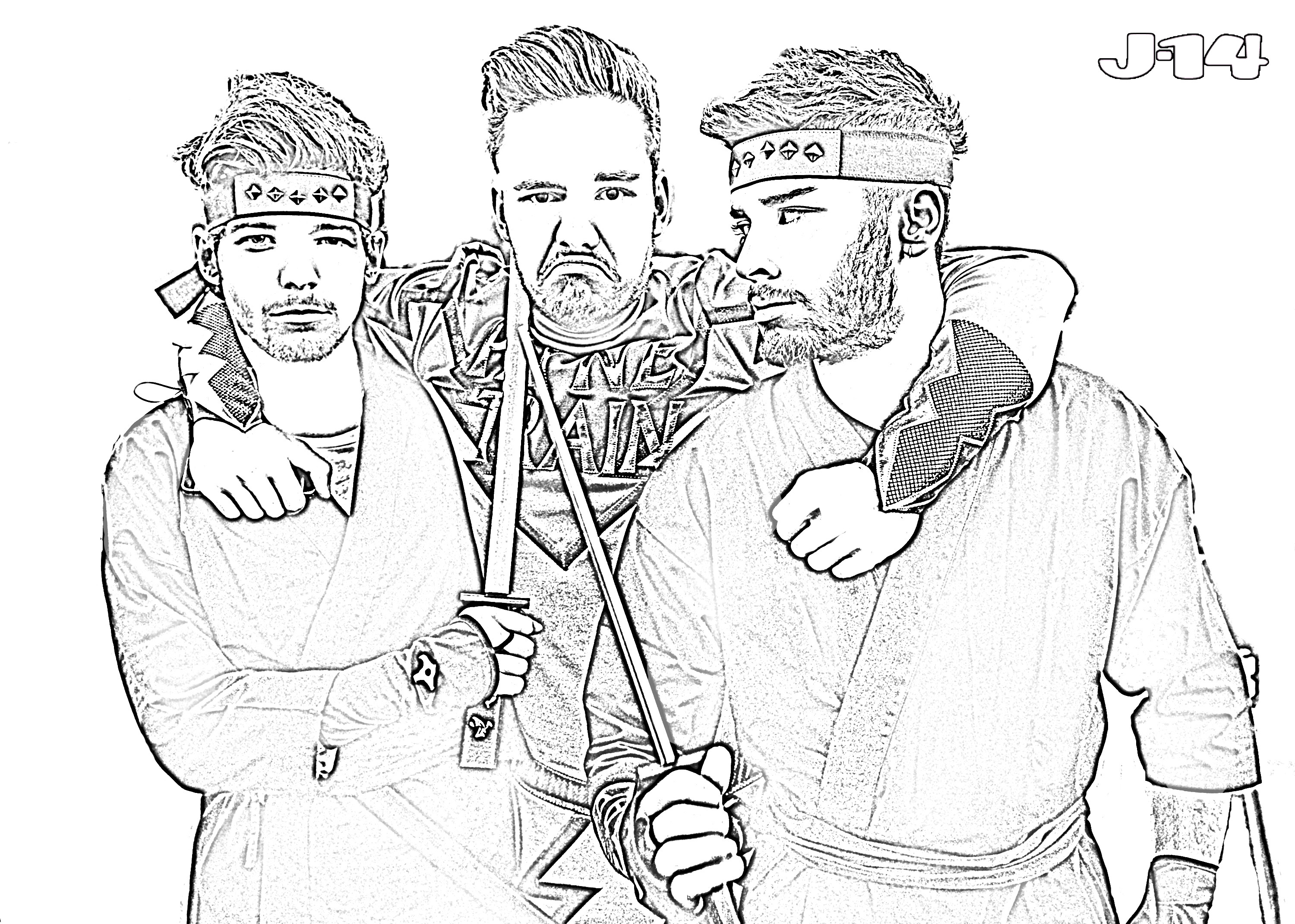 3000x2143 One Direction Coloring Page Pages