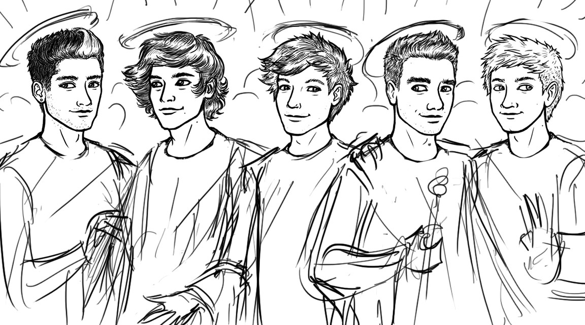 1152x640 One Direction Logo Coloring Pages One Direction Pages One