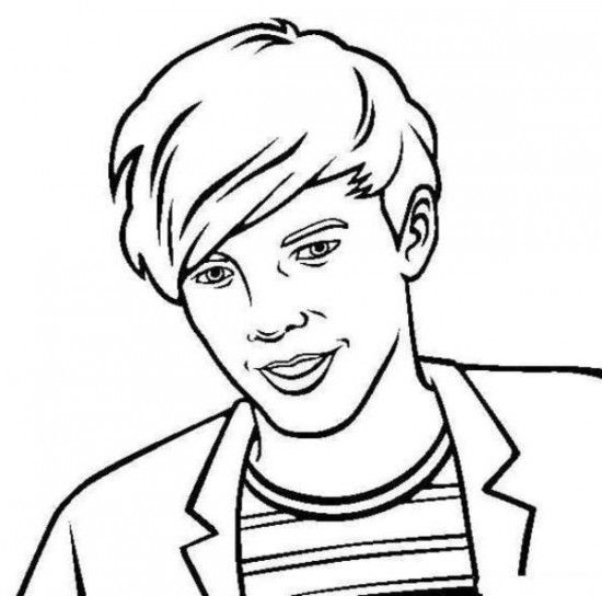550x544 One Direction Coloring Pages Niall 11 Printable One Direction