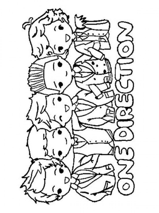 550x737 11 Printable One Direction Coloring Pages For Kids For Lyd