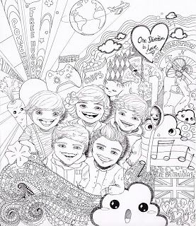 277x320 One Direction Free Printable Large Colouring Page For 1d Fans