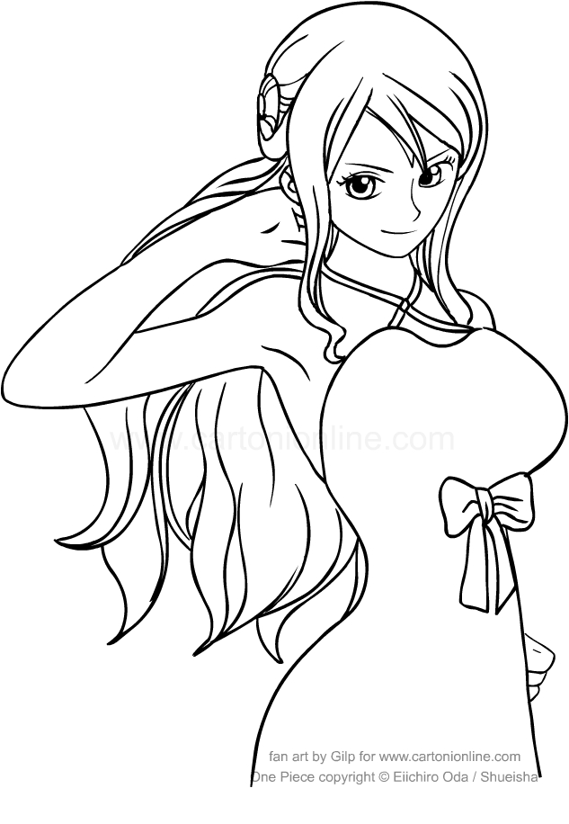 Drawing Nami Of One Piece Coloring Page 633x916 Drawing Nami Of One Piece Coloring Page