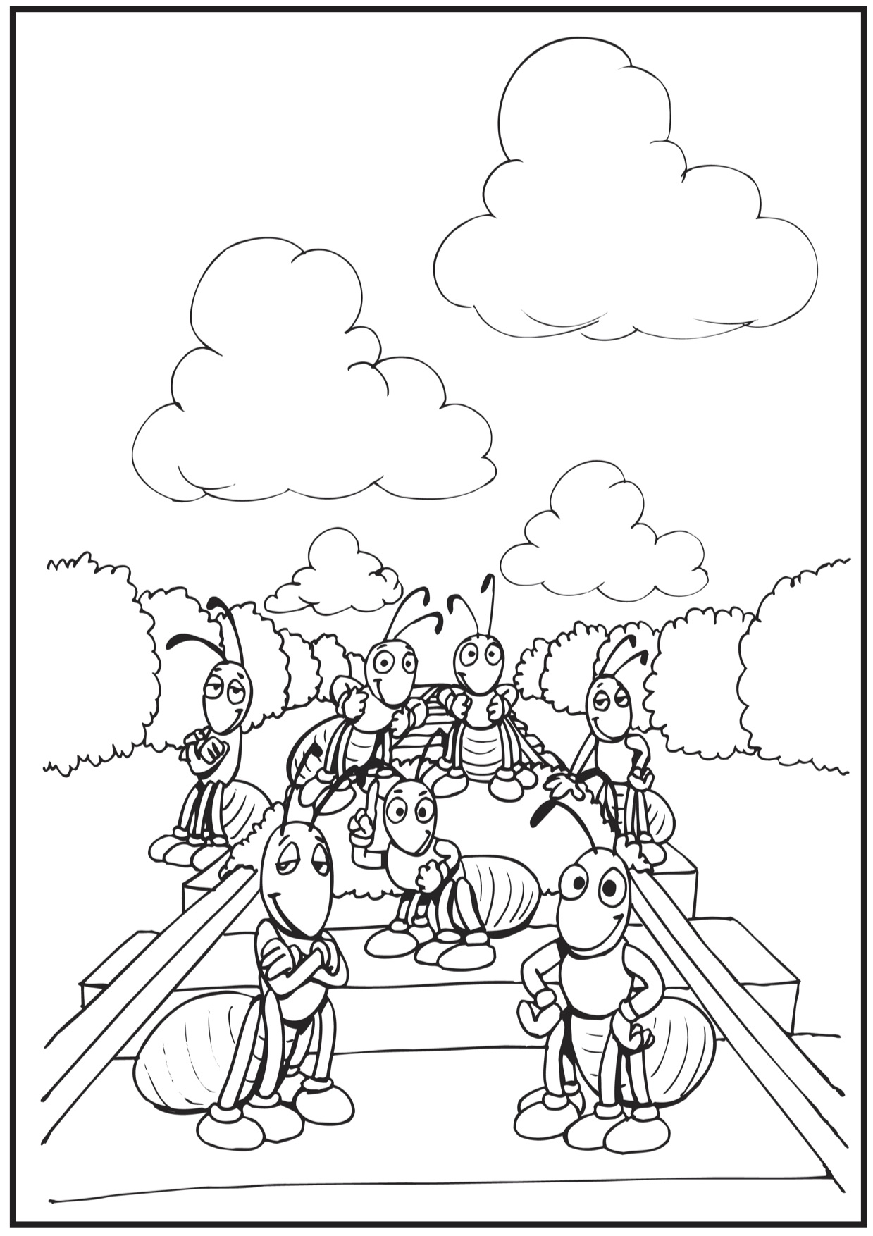 Ant Coloring Pages And Classroom Activities 1239x1754 Ant Coloring Pages And Classroom Activities