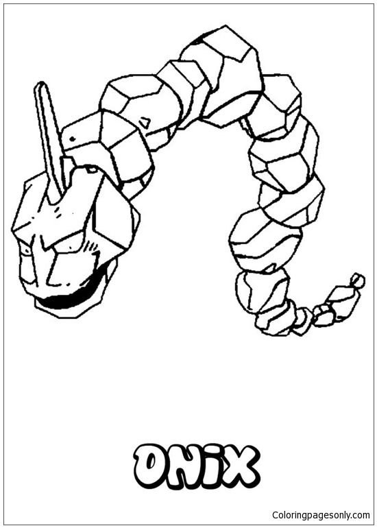 Pokemon Onix Coloring Page Pokemon Coloring Pages 550x770 Pokemon Onix Coloring Page Pokemon Coloring Pages