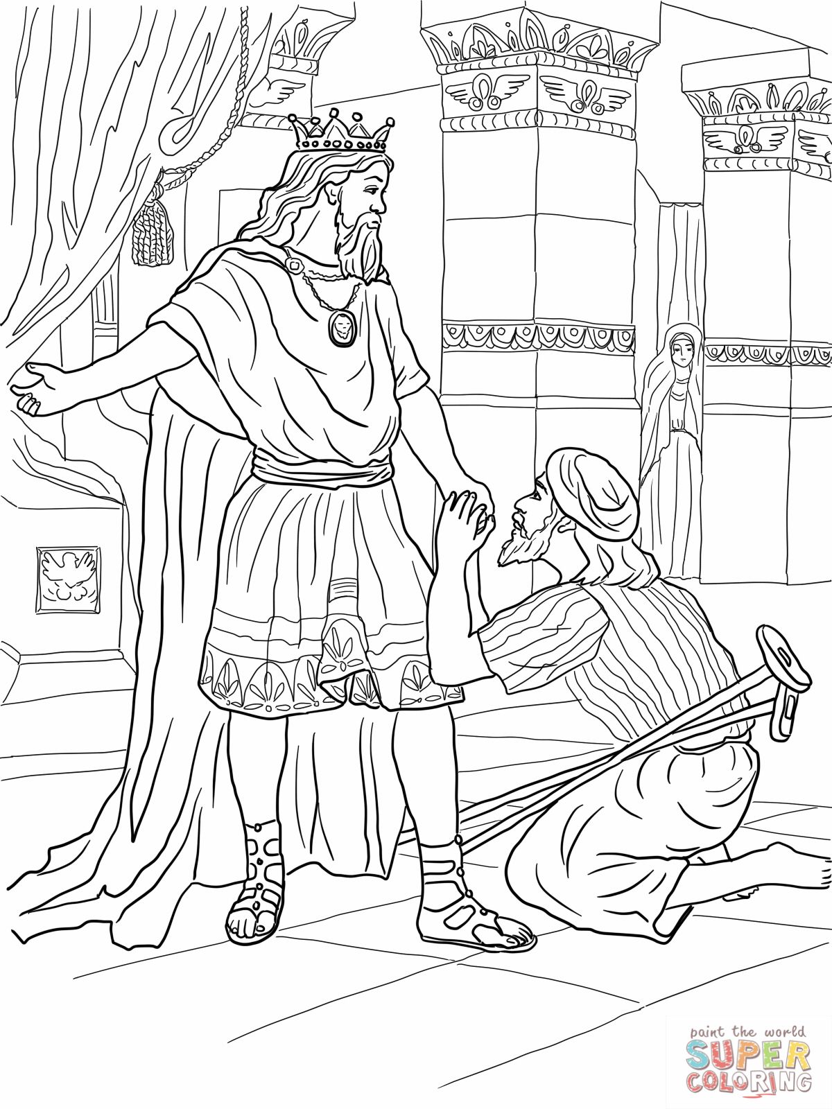 Mephibosheth Coloring Pages David Helps Mephibosheth Coloring 1200x1600 Mephibosheth Coloring Pages David Helps Mephibosheth Coloring