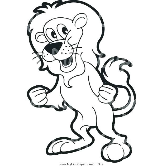Baby Lion Outline Lion Cub Coloring Pages For Kids Printable Lion 618x630 Baby Lion Outline Lion Cub Coloring Pages For Kids Printable Lion