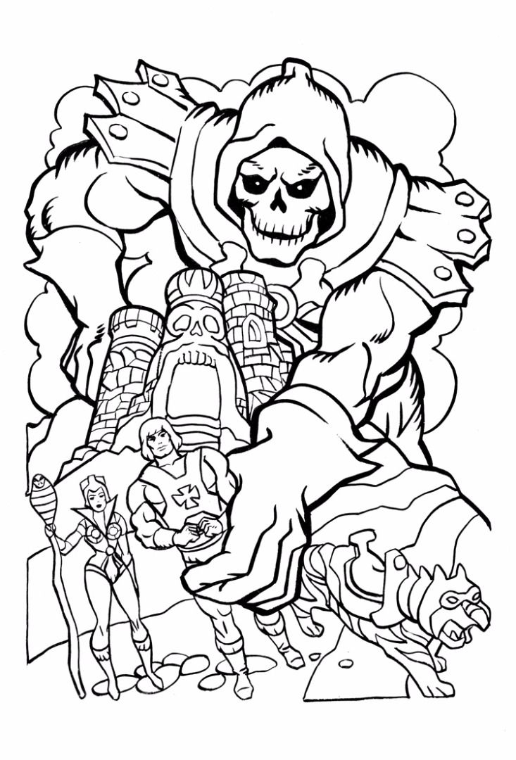 He Man Coloring Pages 733x1080 He Man Coloring Pages