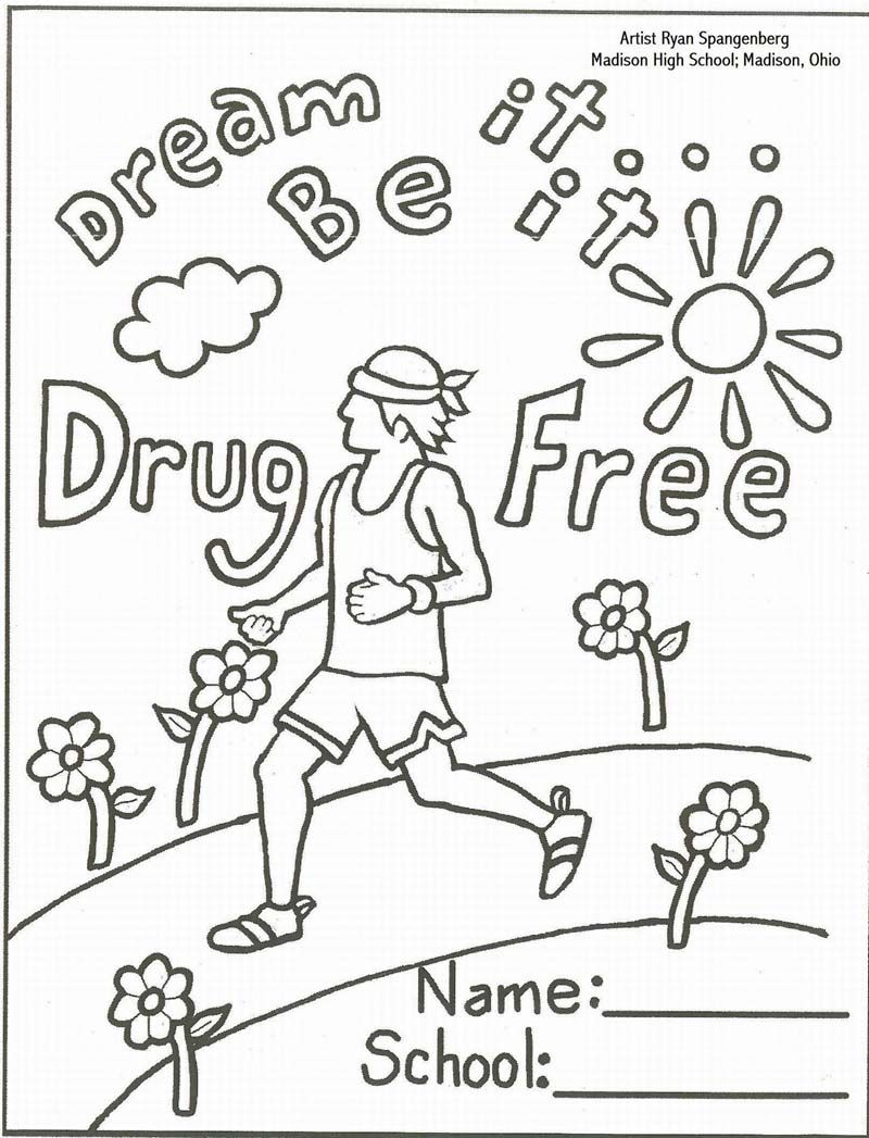 Just Say No Coloring Pages K 800x1047 Just Say No Coloring Pages K
