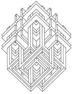 236x305 To Print This Free Coloring Page Op Art Jean Larcher 11