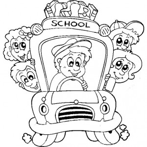 300x300 Bus Driver Open Bus Door Coloring Pages Bus Driver Open Bus Door