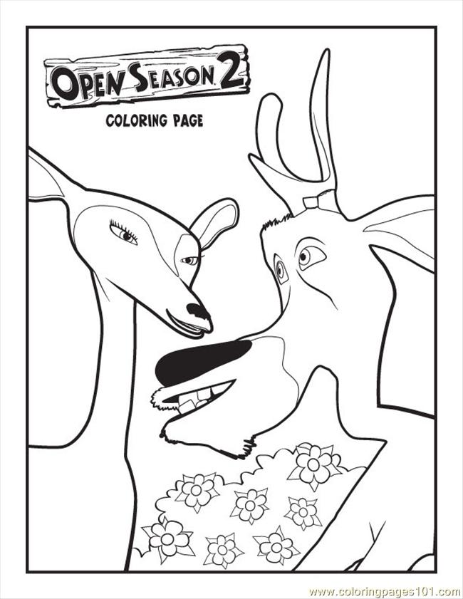 Open Season Coloring Pages