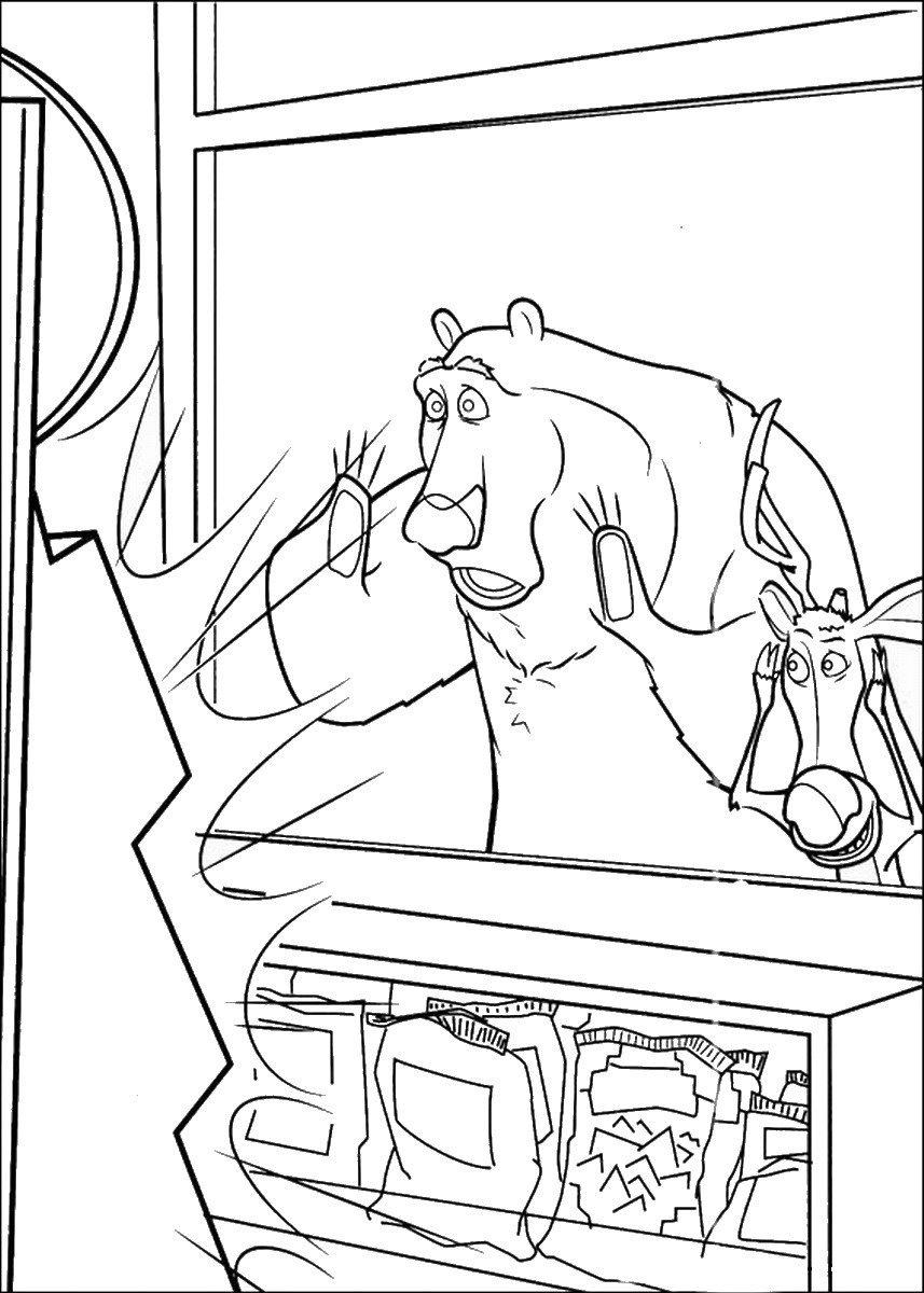Open Season Coloring Pages 857x1200 Open Season Coloring Pages
