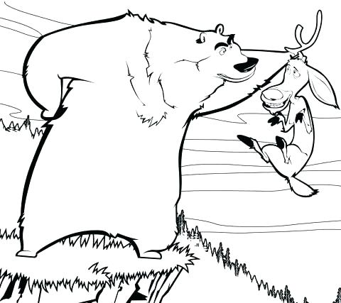 Open Season Coloring Pages 480x427 Open Season Coloring Pages