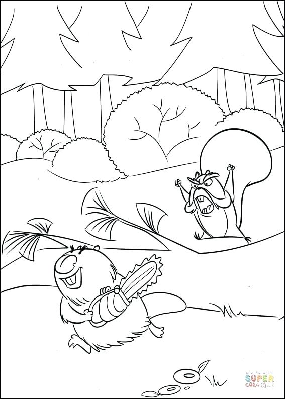 Open Season Coloring Pages Click The The Beaver With A Chainsaw 567x794 Open Season Coloring Pages Click The The Beaver With A Chainsaw