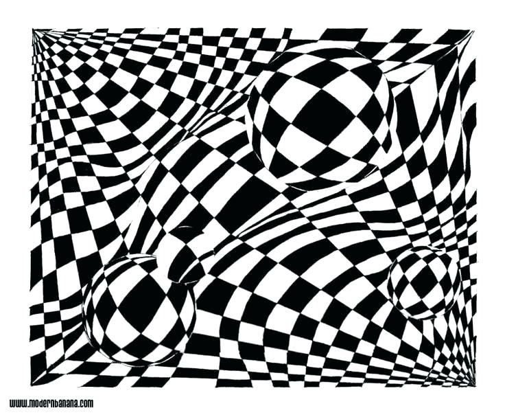 Optical Illusion Coloring Pages Free Printable at GetColorings.com ...