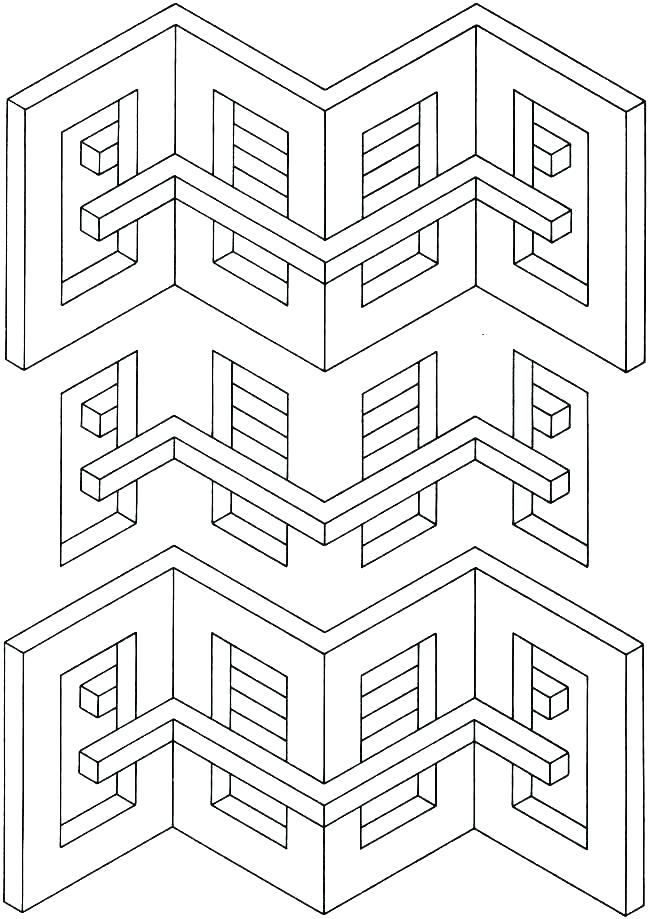 Illusion Coloring Pages 650x919 Illusion Coloring Pages
