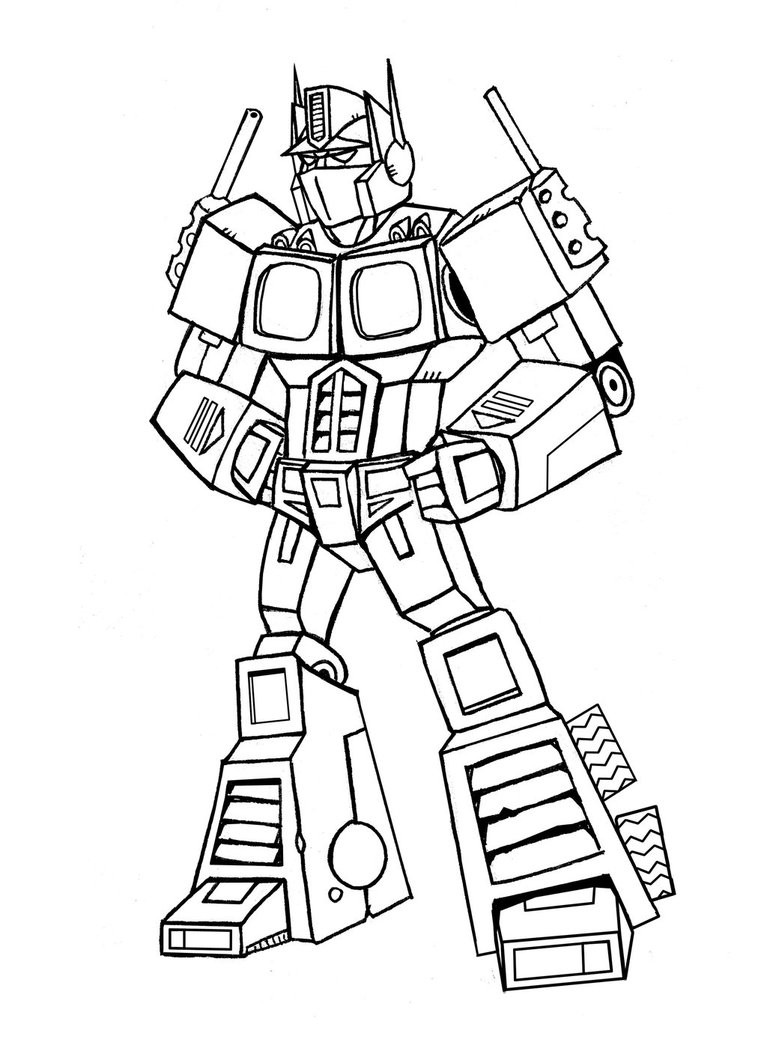 767x1042 Optimus Prime Coloring Pages Printable Coloringstar In Page
