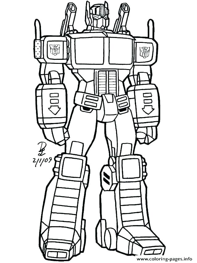 640x853 Transformer Coloring Pages Optimus Prime Transformers Prime
