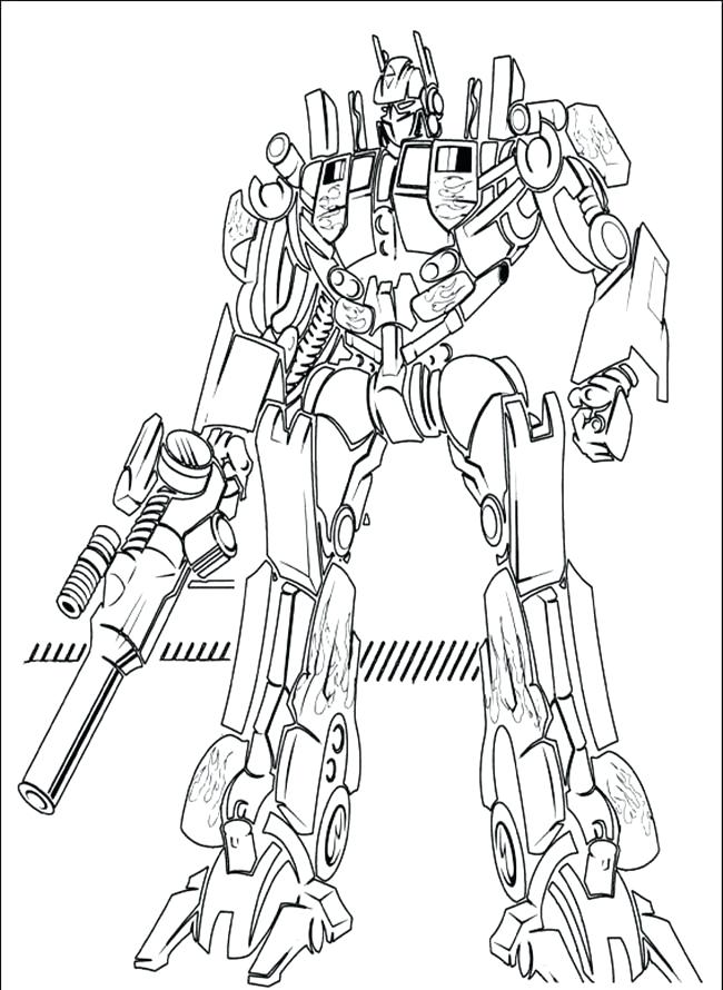 650x890 Optimus Prime Coloring Page