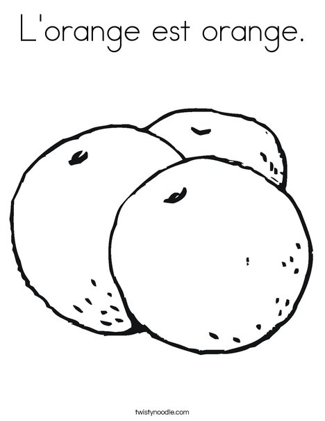 468x605 L'Orange Est Orange Coloring Page