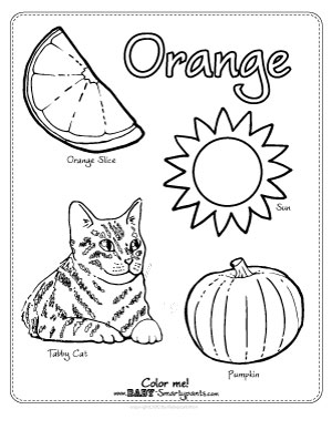 300x388 Orange Coloring Page.jpg Preschool Activities