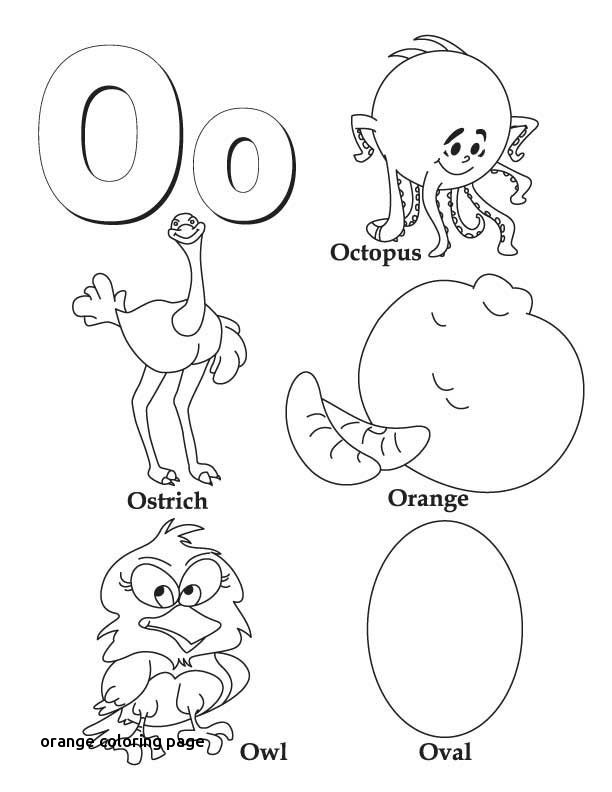 612x792 Orange Coloring Page