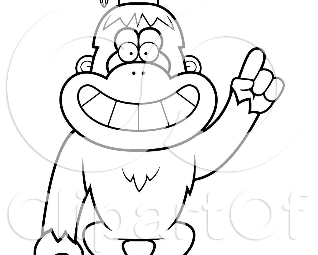 1080x864 Bornean Orangutan Mammals Coloring Pages For Adults Page