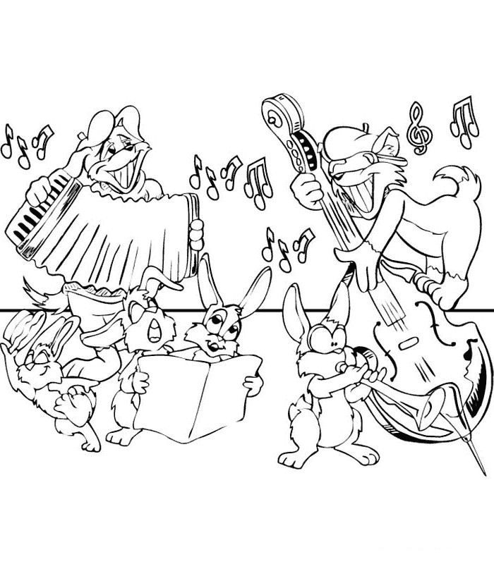 Orchestra Coloring Page at GetColorings.com | Free printable colorings