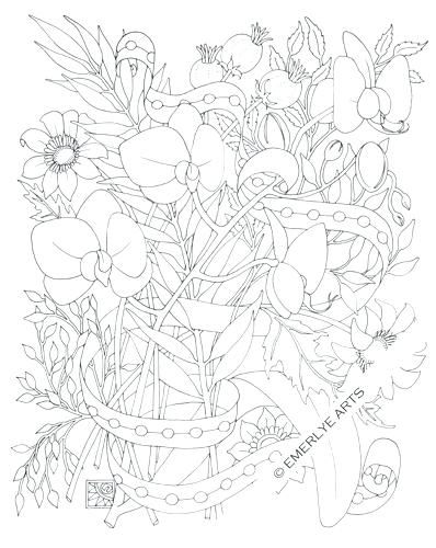 Orchid Coloring Pages Mockingbird And Beautiful Orchid Coloring 398x500 Orchid Coloring Pages Mockingbird And Beautiful Orchid Coloring