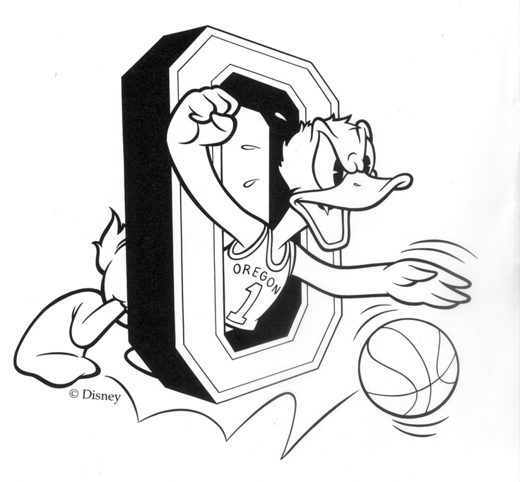 Free Downloadable Oregon Duck Coloring Pages 9