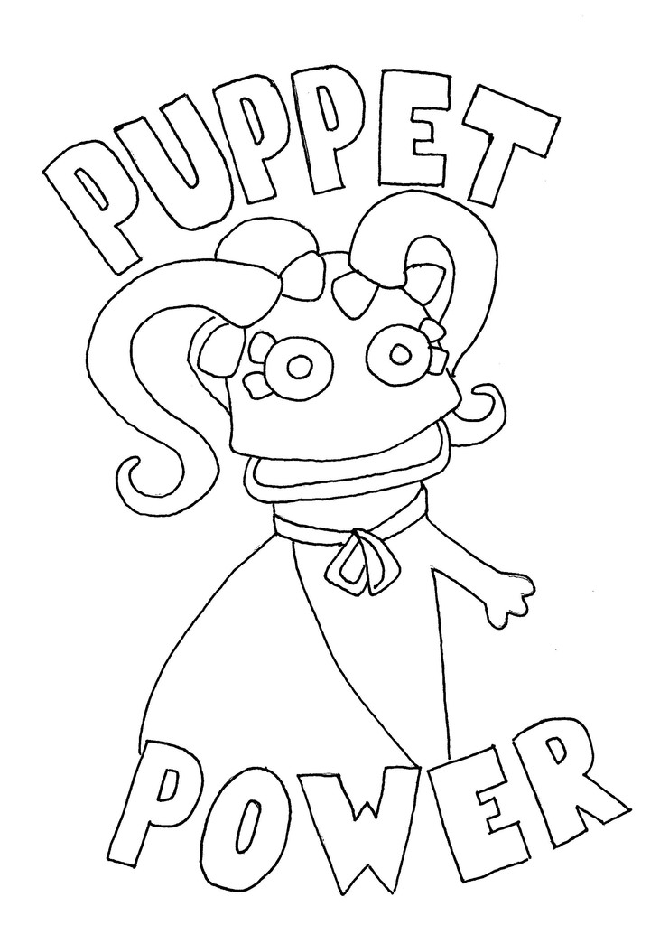 Wump Mucket Puppets Free Coloring Pages 741x1024 Wump Mucket Puppets Free Coloring Pages