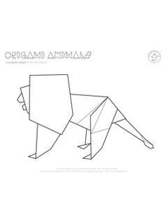 Origami Animal Coloring Pages 236x317 Origami Animal Coloring Pages